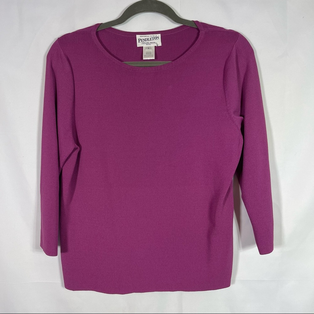 Pendleton Knit Blouse, Size Large Petite. In excellent condition!